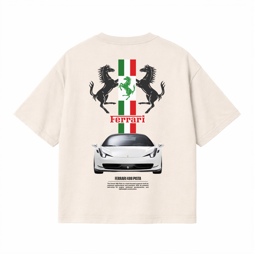 488 Pista White - Oversized shirt