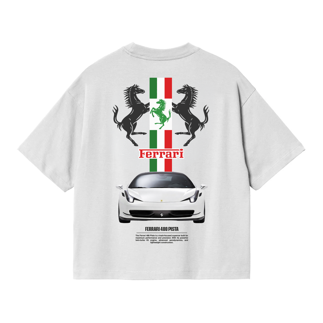 488 Pista White - Oversized shirt